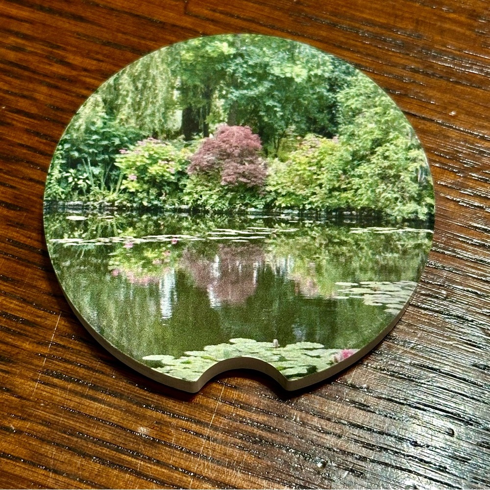 Monet’s Garden Car Coasters - Set of 2